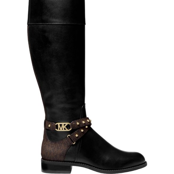 Michael Kors Kincaid Signature Knee Boots Women's 7 - Picture 2 of 4